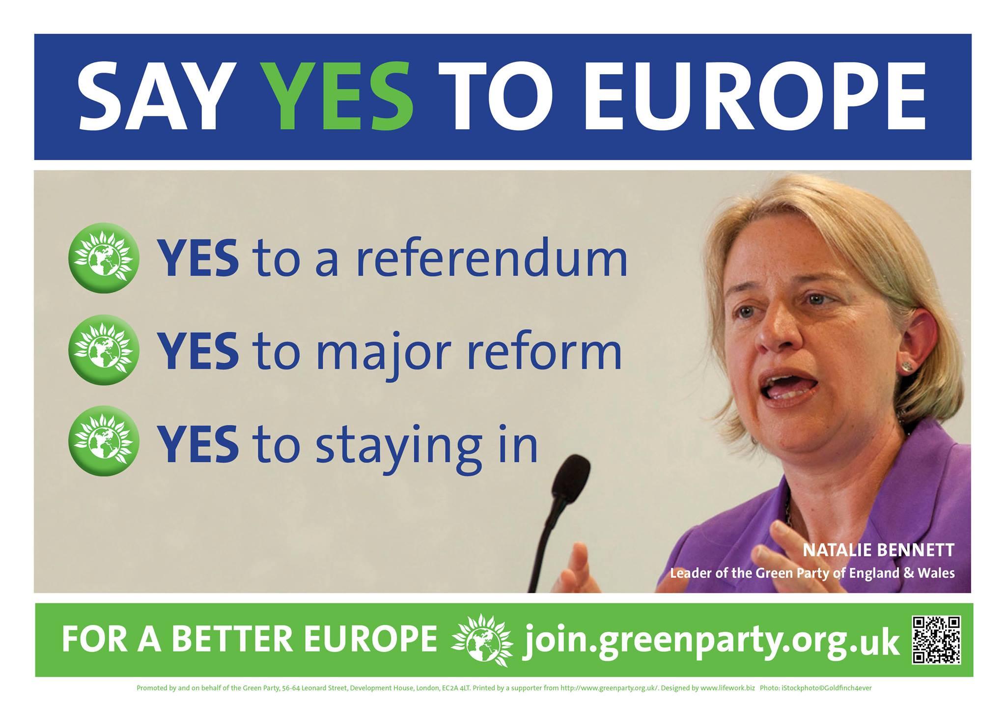 yes to europe yes to a referendum yes to major reform yes to staying in