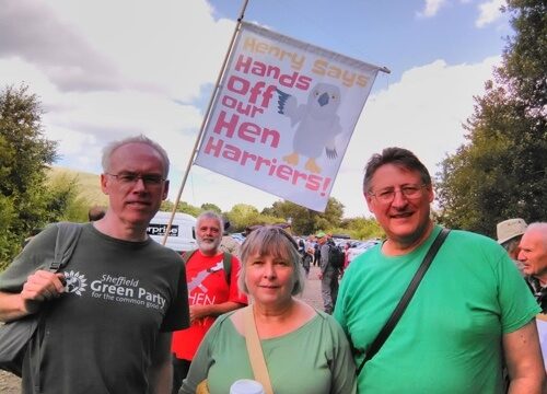 Sheffield Green Party at Hen Harrier Day in Edale